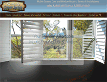 Tablet Screenshot of northridgescreen.com
